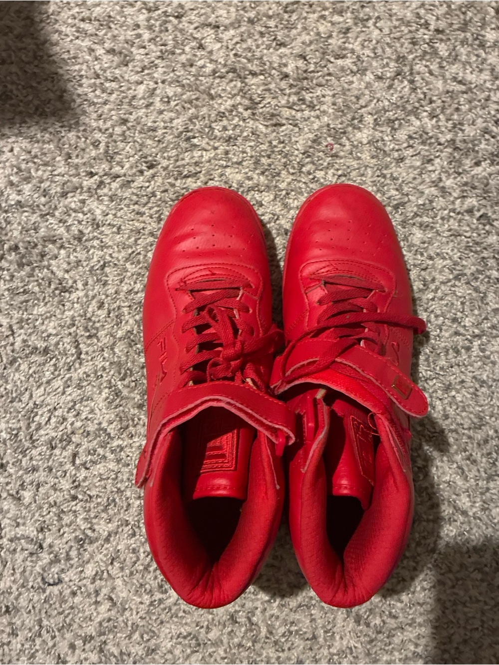 Men’s Red High-Top FILA Sneakers
